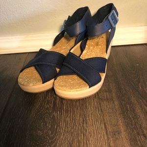 Navy Clark’s sandals